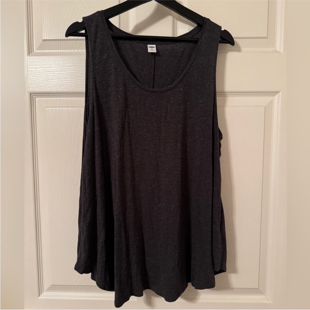 Old Navy Women’s XL Charcoal & Gold Speckled Tank Top